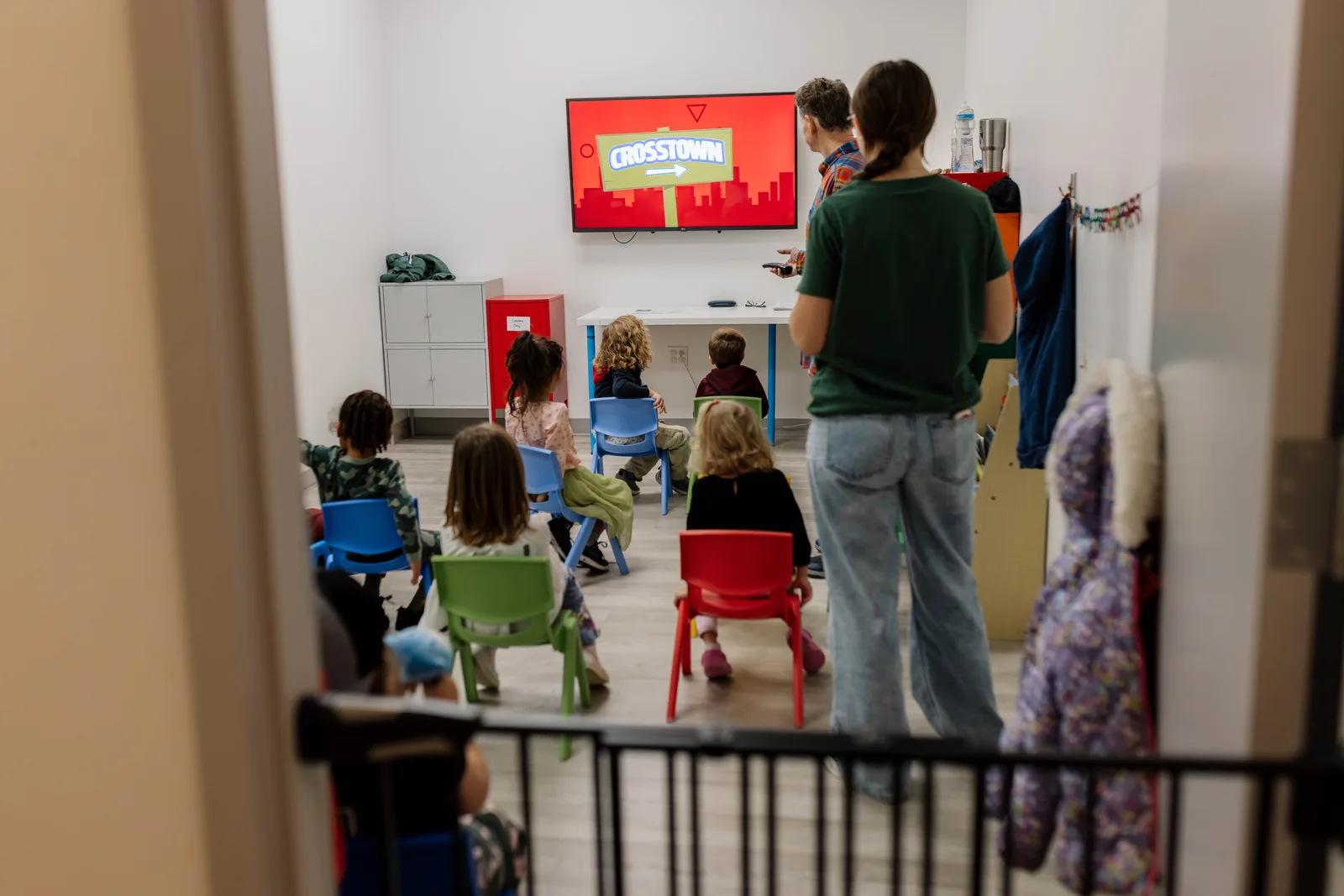 Children take part in a Sanctuary Kids classroom.